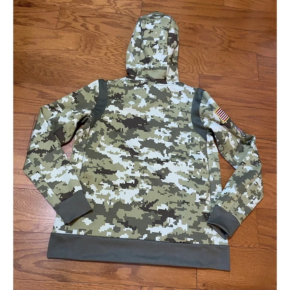 Carolina‎ Panthers Nike Salute To Service Hoodie Mens Medium Green Digital Camo